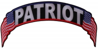 Patriot US Flag Rocker Patch | Embroidered Patches