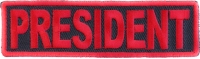 President Patch Red President Patch Red