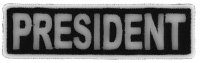 President Patch 3.5 Inch White President Patch 3.5 Inch White