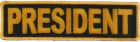 President Patch 3.5 Inch Yellow