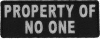 Property Of No One Patch | Embroidered Patches