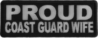 Proud Coast Guard Wife Patch Proud Coast Guard Wife Patch