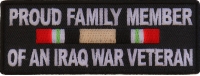 Proud Family Iraq War Vet Patch | US Iraq War Military Veteran Patches
