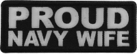 Proud Navy Wife Patch Proud Navy Wife Patch