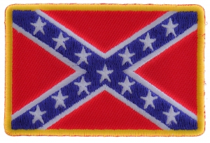 Rebel Confederate Southern Flag Patch Small | Embroidered Patches
