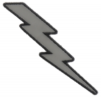 Reflective Lightning Bolt Right Patch | Embroidered Patches Reflective Lightning Bolt Right Patch | Embroidered Patches
