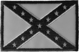 Reflective Rebel Flag Patch