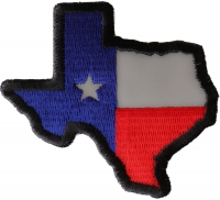 Reflective Texas Map Flag Patch Reflective Texas Map Flag Patch