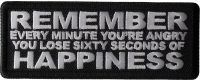 Remember Every Minute You're Angry You Lose Sixty Seconds of Happiness Patch