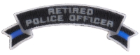 Retired Police Officer Rocker Patch
