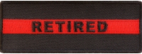 Retired Red Line Firefigher Patch | Embroidered Patches Retired Red Line Firefigher Patch | Embroidered Patches