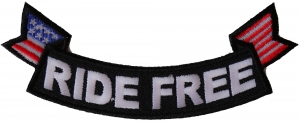 Ride Free Small Rocker Patch Ride Free Small Rocker Patch
