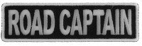 Road Captain Patch 3.5 Inch White | Embroidered Patches