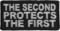 The Second Protects The First Right To Bear Arms Patch | Embroidered Patches The Second Protects The First Right To Bear Arms Patch | Embroidered Patches