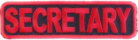 Secretary Patch In Red Secretary Patch In Red