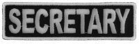 Secretary Patch 3.5 Inch White Secretary Patch 3.5 Inch White