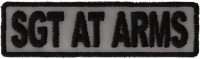 Sgt At Arms Patch 3.5 Inch Reflective | Embroidered Patches Sgt At Arms Patch 3.5 Inch Reflective | Embroidered Patches
