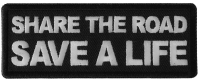 Share The Road Save a Life Patch Share The Road Save a Life Patch