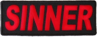 Sinner Patch | Embroidered Patches Sinner Patch | Embroidered Patches