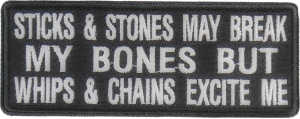 Sticks And Stones Patch | Embroidered Patches