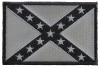 Subdued Gray Confederate Flag Patch Subdued Gray Confederate Flag Patch