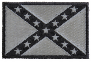 Subdued Gray Confederate Flag Patch
