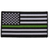 Subdued Green Stripe American Flag Patch | US Army Military Veteran Patches