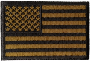 Subdued Green US Flag Patch | Embroidered Patches