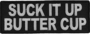 Suck It Up Butter Cup Patch | Embroidered Patches Suck It Up Butter Cup Patch | Embroidered Patches