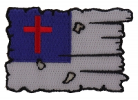 Tattered Christian Flag Patch