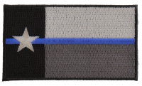 Thin Blue Line Texas State Flag Patch For Law Enforcement | Embroidered Patches
