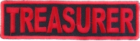 Treasurer Patch Red Treasurer Patch Red