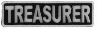 Treasurer Patch 3.5 Inch White