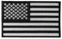 Us Flag Black White Patch 4 Inch | Embroidered Patches Us Flag Black White Patch 4 Inch | Embroidered Patches