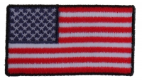 US Flag Patch Black Border 2.5 Inch