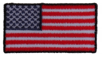US Flag Patch Black Border 2 Inch US Flag Patch Black Border 2 Inch