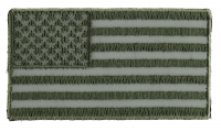 US Flag Patch Earth Green 2.5 Inch