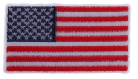 US Flag Patch White Border 2.5 Inches US Flag Patch White Border 2.5 Inches