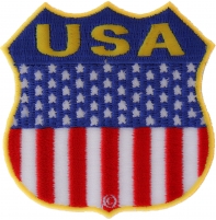 USA Shield Flag Patch | Embroidered Patches USA Shield Flag Patch | Embroidered Patches