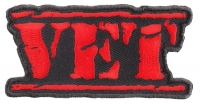 Vet Patch Old Stamper Red | US Military Veteran Patches Vet Patch Old Stamper Red | US Military Veteran Patches