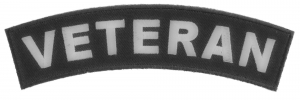 Veteran Medium Size Rocker Patch | US Military Veteran Patches