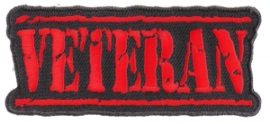 Veteran Patch Old Stamper Red | US Military Veteran Patches