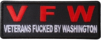 VFW Veterans Fucked By Washington Patch VFW Veterans Fucked By Washington Patch