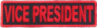 Vice President Patch Red Vice President Patch Red