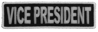 Vice President Patch 3.5 Inch White Vice President Patch 3.5 Inch White
