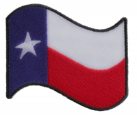 Waving Texas Flag Patch | Embroidered Patches Waving Texas Flag Patch | Embroidered Patches