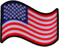 Waving US Flag Patch | Embroidered Patches