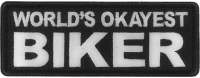 World's Okayest Biker Patch