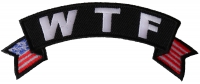 WTF Small Flag Rocker Patch WTF Small Flag Rocker Patch