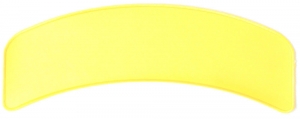 Yellow 11 Inch Arched Blank Patch Rocker | Embroidered Patches Yellow 11 Inch Arched Blank Patch Rocker | Embroidered Patches